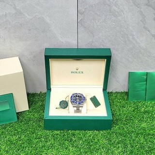 로* 신형 서브마리너41mm 화이트골드 블루베젤 블랙다이얼(쿠키몬스터) (수입최고급)